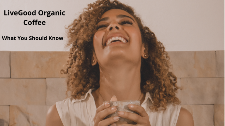 Woman enjoying a cup of LiveGood Organic Coffee